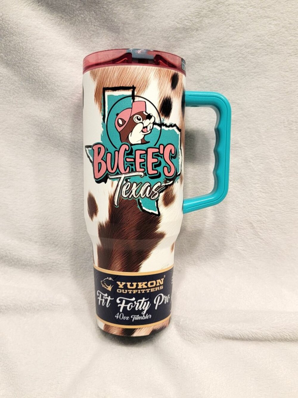 Buc-ee's Texas Cow Hide Print Tumbler